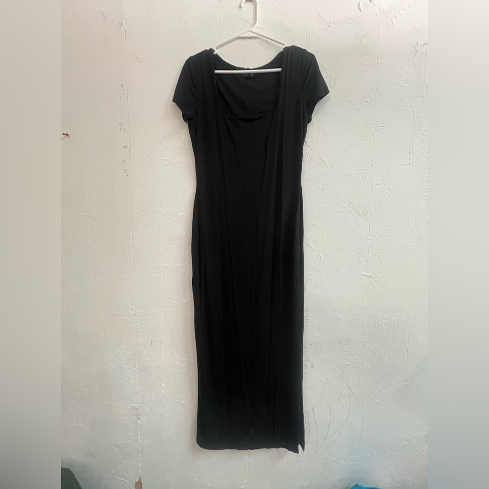 See You Monday - Elegant Black Maxi Dress